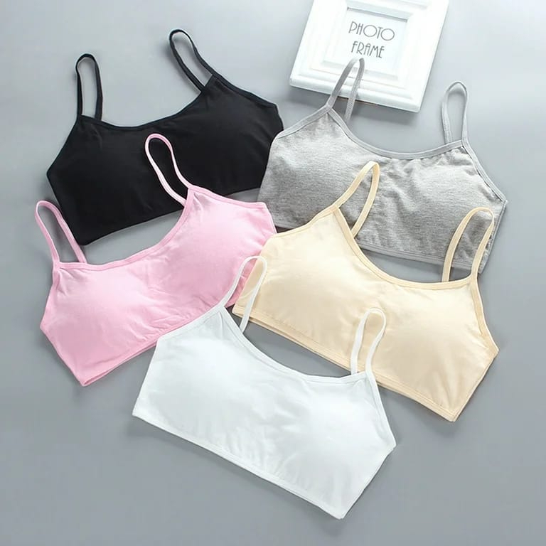 een Girls Soft And Comfortable Padded Cotton Sports Bra - Apparel Accessory Designed For Daily Comfort And Support Maintenance Routine (Free Size)