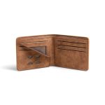 M-Design Soft Leather Bifold Wallet for Men | 6 Card Slots | Dual Cash Compartments | Compact Pocket Wallet 3