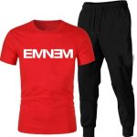 Premium Micro Men’s Tracksuit Emnem Print – Comfortable Sportswear | Gym & Workout Suit 1