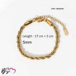 Golden Rope Bracelet / Anklet – Unisex Stylish Chain 4