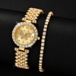 Womens Butterfly Quartz Watch And Bracelet Set Elegant Stylish Durable Practical Choice For Fashion Accessories And Gift Occasions 1