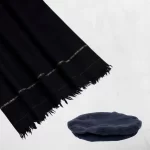 Premium Black Men's Shawl And Chitrali Cap Set - Apparel Accessory Designed For Traditional Styling And Daily Wardrobe Routine - Black 1