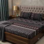3D Crystal Cotton 3-piece Bedsheet Set AY0010064 1