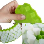 Silicone Honeycomb Ice Cube Tray with Lid (Random Color) 6