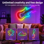 Neon Lights RGB LED Strip with Remote & App Control 2
