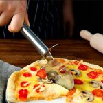 Stainless Steel Pizza Single Wheel Cut Tools Household Pizza Knife Cake Tools Wheel Use For Waffle Cookies 2