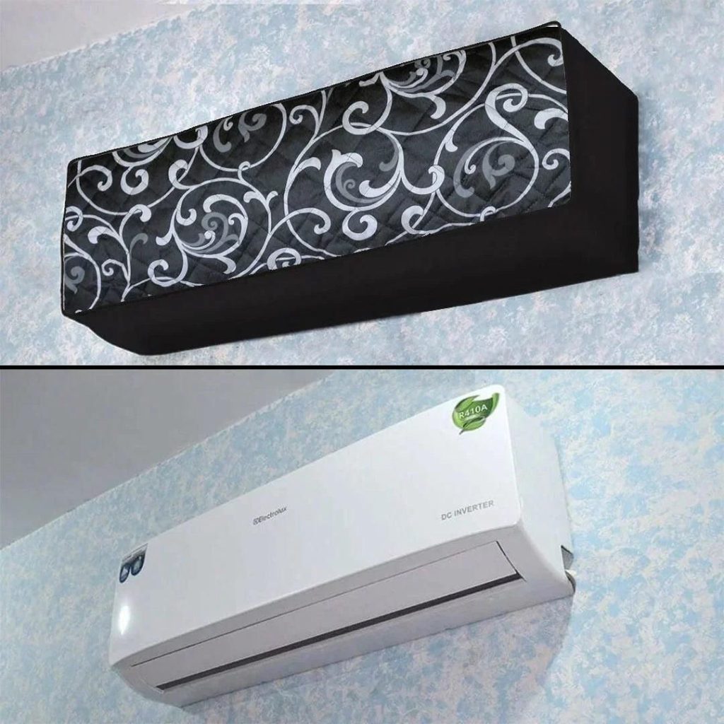 Premium Quilted AC Cover - Indoor + Outdoor Unit Protection - Random Design